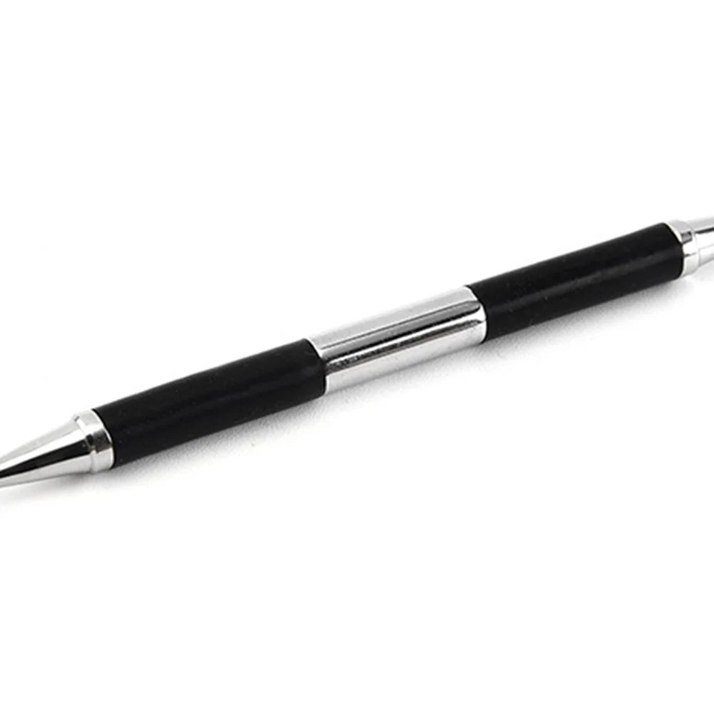 

Stainless Steel Double Head Black Non-Slip Dead Skin Push Tool Nail Manicure Auxiliary Dead Skin Cuticle Pusher Nail File Buffer