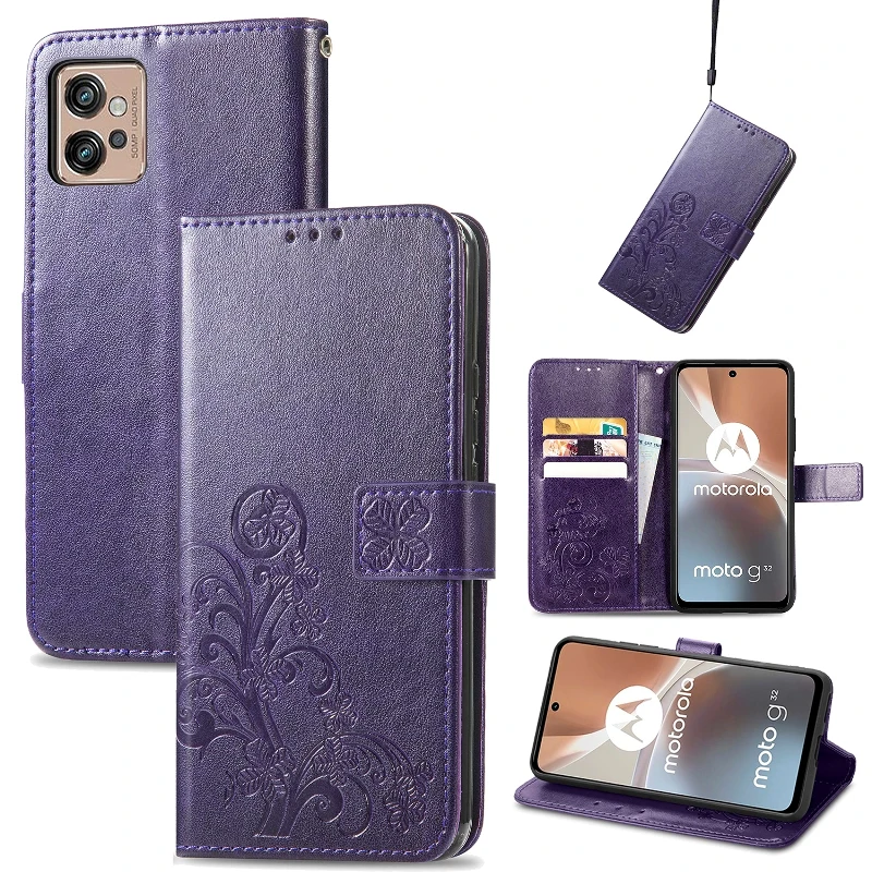 

Card Wallet Embossing Phone Case For Motorola G52 G82 G71 G51 G50 G42 G41 G32 G31 G30 G22 G10 G9 G8 G7 G6 Magnetic Flip Cover