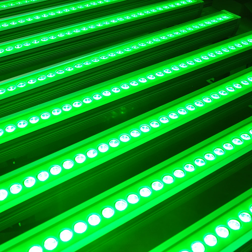 TIPTOP Wholesale DMX512 Led Wall Washer Light 36x3W 3in1 Tricolor RGB Waterproof Rigid Bar Landscape Stage Club Bar Beam Light
