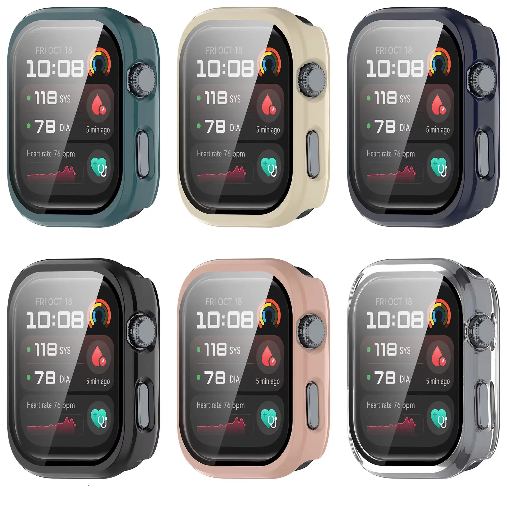 Custodia per PC + Proteggi schermo in vetro + cinturino per Huawei Watch D2 Smart Silicone Bracciale magnetico Cinturino protettivo per orologio