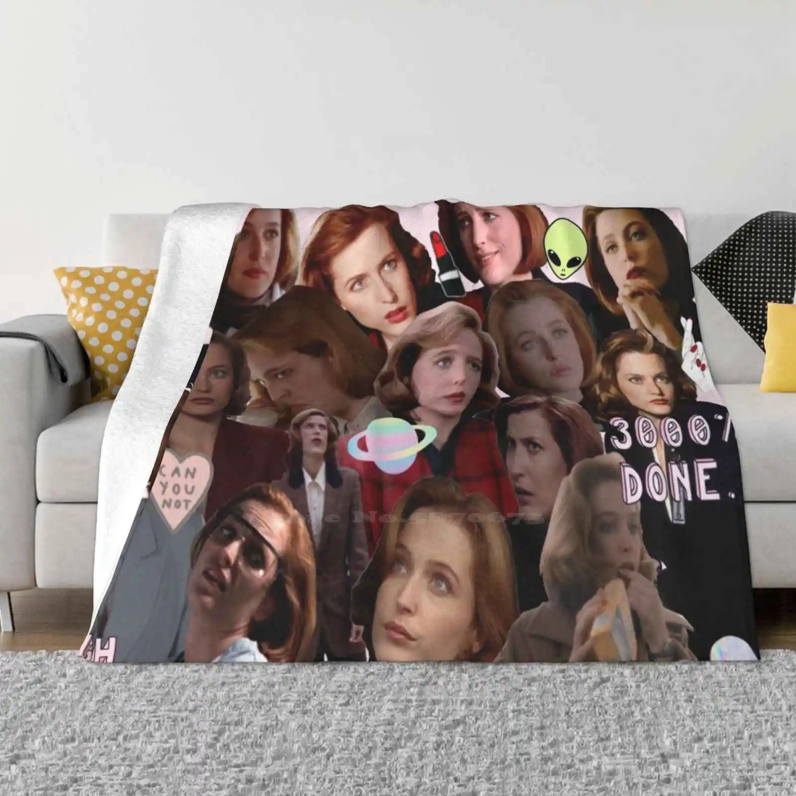 Queen Scully Four Seasons Comfortable Warm Soft Throw Blanket Xfiles Dana Scully X Files Fox Mulder Agent I Want To Believe