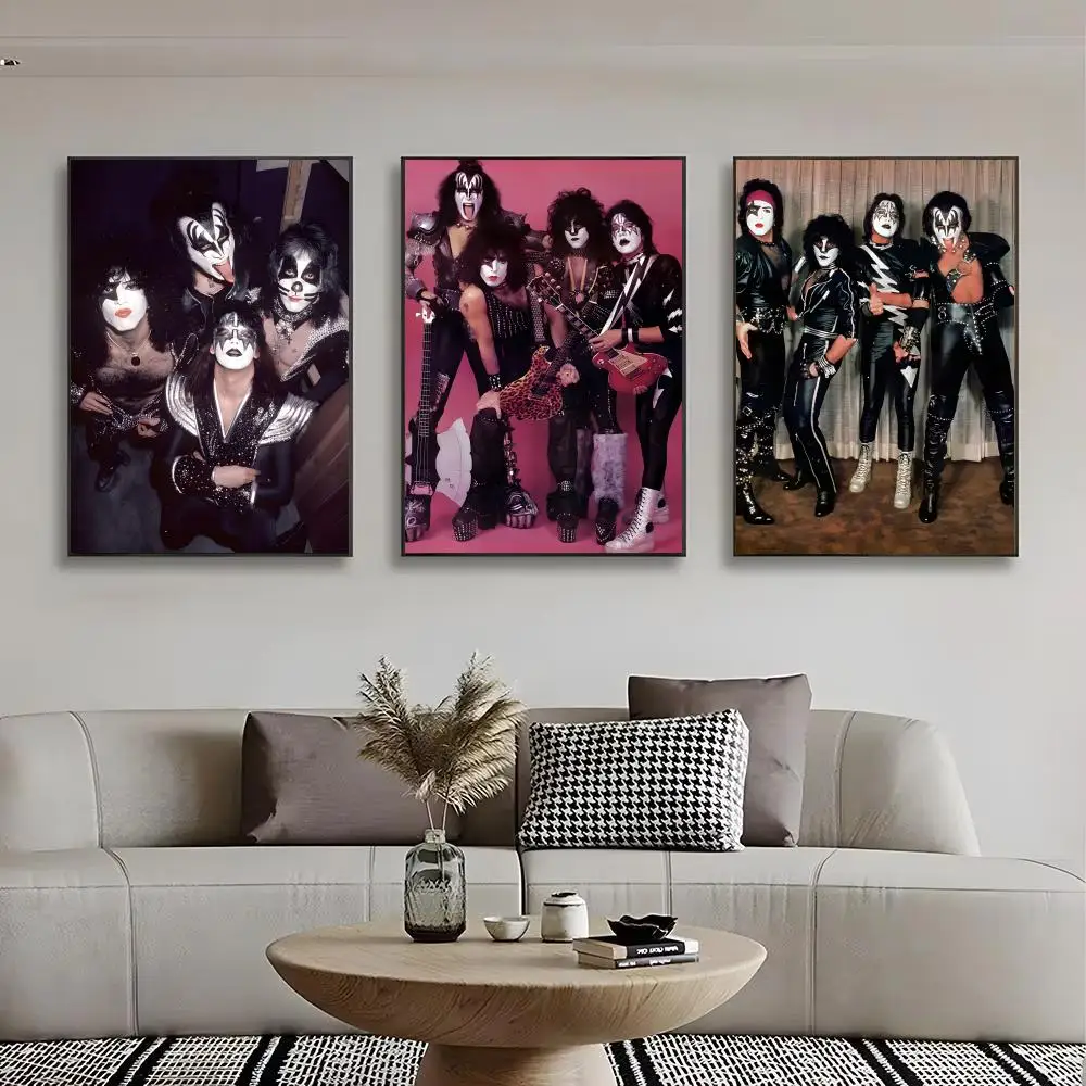 group  K-Kiss Poster  Self-adhesive Art Waterproof Paper Sticker Coffee House Bar Room Wall Decor view 4