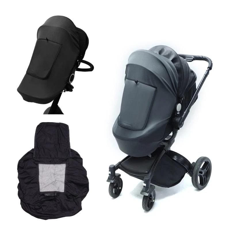 

J15U Sun Shade Cover for Stroller Prams Rain Shade AntiUV Sun Protective Cover Pushchair Nylon Canopy Baby Travel Gear