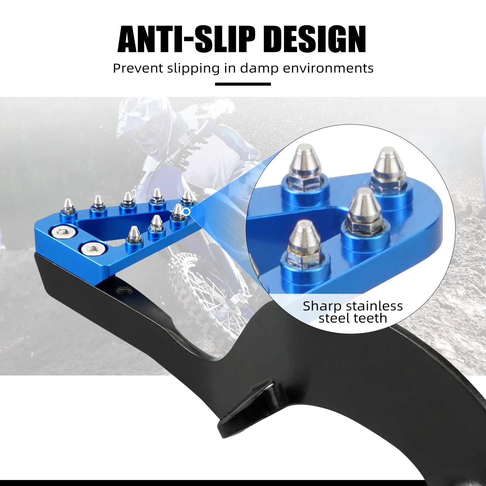 Rear Brake Pedal Return Spring & Adjustable Forged Brake Pedal Lever Kit For Yamaha YZ125 YZ250 2009-2023 YZ 125X 250X 2020-2023