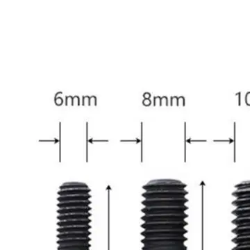 6pcs Cr-Mo Self Tapping Socket Adapter Set For M6 M8 For M10 Insert Nuts Hanger Bolt With 1/4 Hex Shank Power Drill Driver Tool