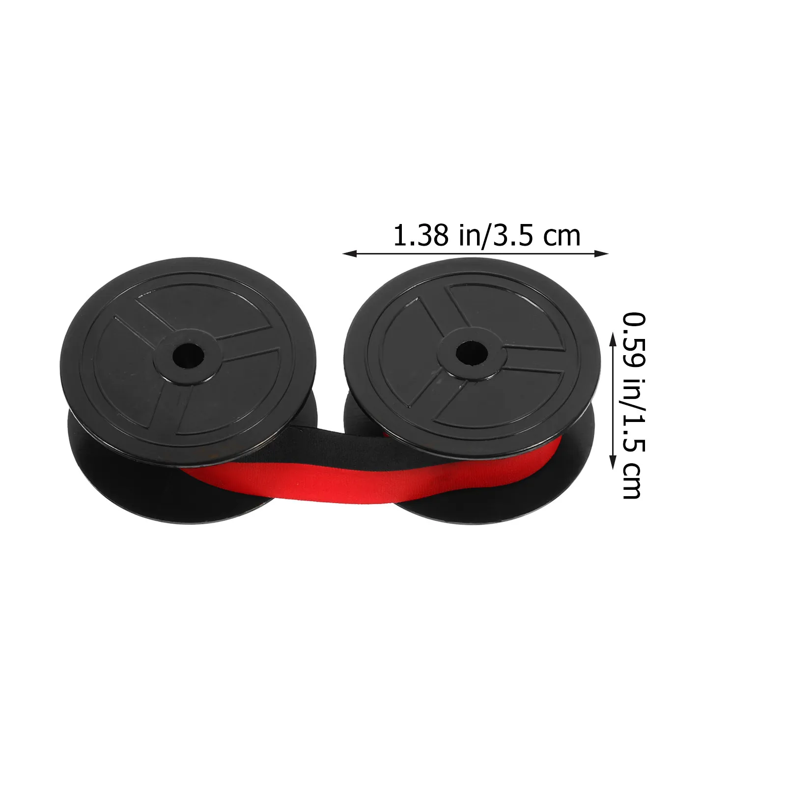 Double Color Typewriter Ribbon Spool Universal Replacement Ink Ribbon Portable Lightweight Easy Installation for Household