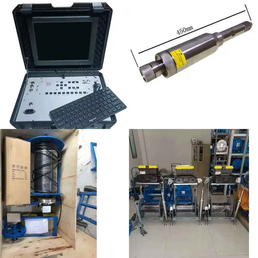 600m Electric Winch 73mm Borehole 12-Inch LED Keyboard CCD Sensor H.264 Compression DVR