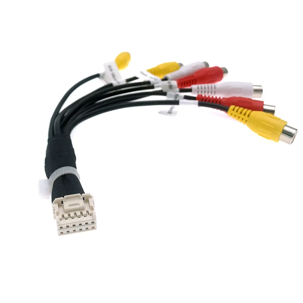 12Pin Car Radio Audio RearView Camera Cable for PIONEER AVH240EX AVH241EX DMH130BT DMH240EX 241EX DMH340EX DMH341EX 342EX 450EX