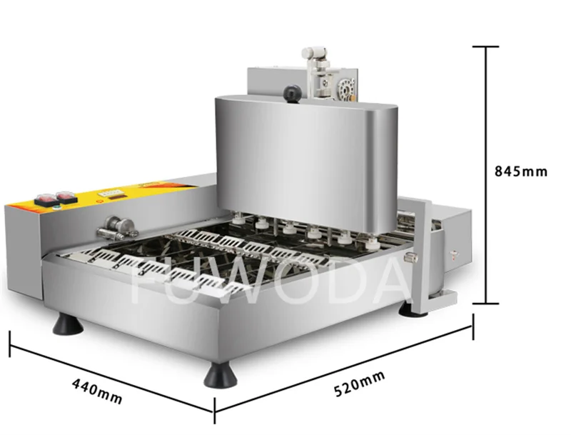 Automatic Donuts Making Machine with 25mm Molds Fryer Kitchen Appliances Electric Bagel Donut Makers Snack Equipment Bakery