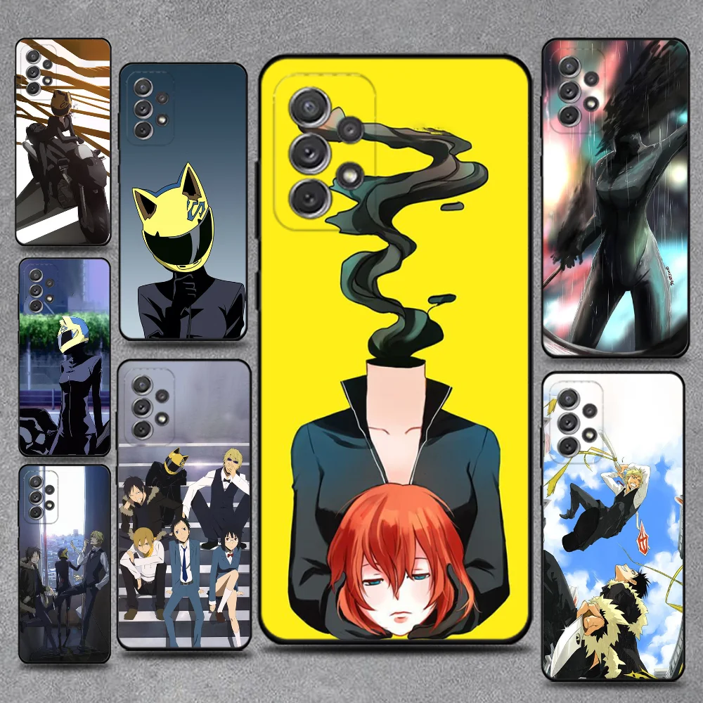 

Anime DuRaRaRa Phone Case For Samsung S25,S24,S21,S22,S23,S30,Ultra,S20,Plus,Fe,Lite,Note,10,9,5G Black Cover