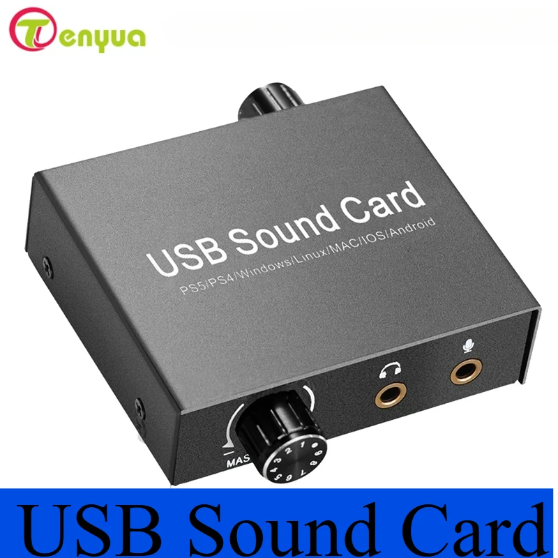 Karta dźwiękowa USB-C Audio Zewnętrzny adapter audio mikrofonu 3,5 mm Karta dźwiękowa do PS4 PC Laptop Zestaw słuchawkowy Karta dźwiękowa USB Łatwa w użyciu