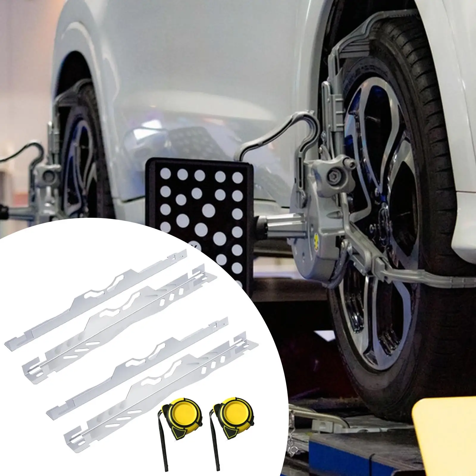 

2x Wheel Alignment Tool Plate Wheel Angle Adjustment Board for Vehicle