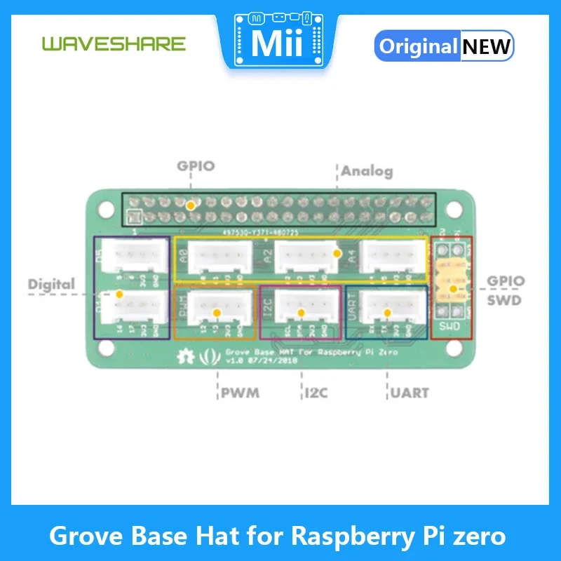 Czapka bazowa Grove dla Raspberry Pi zero