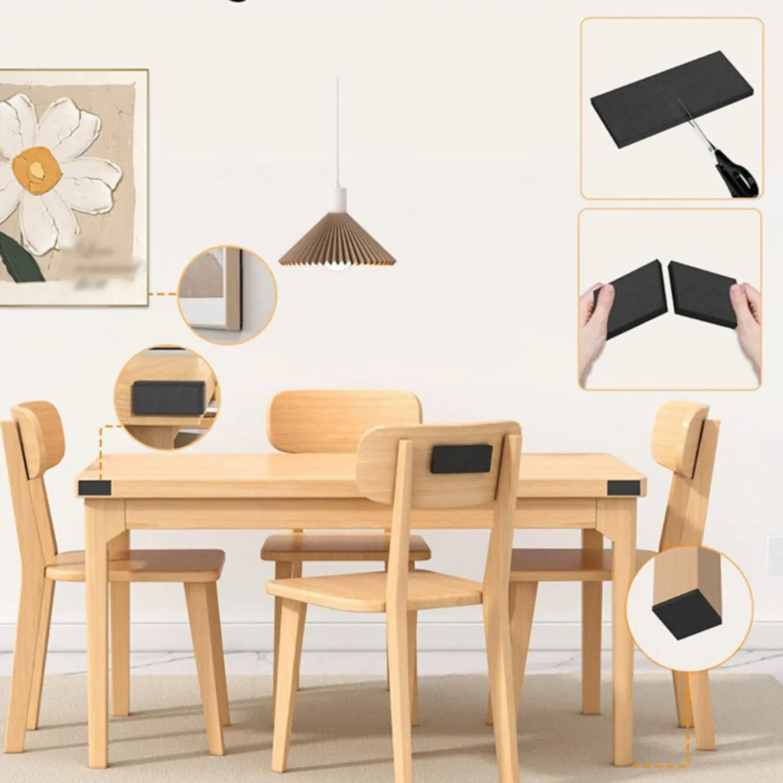 Bed Head Protector Premium EVA Foam Protective Pad Set Noise Reducing Wall Guard for Living Room Headboard
