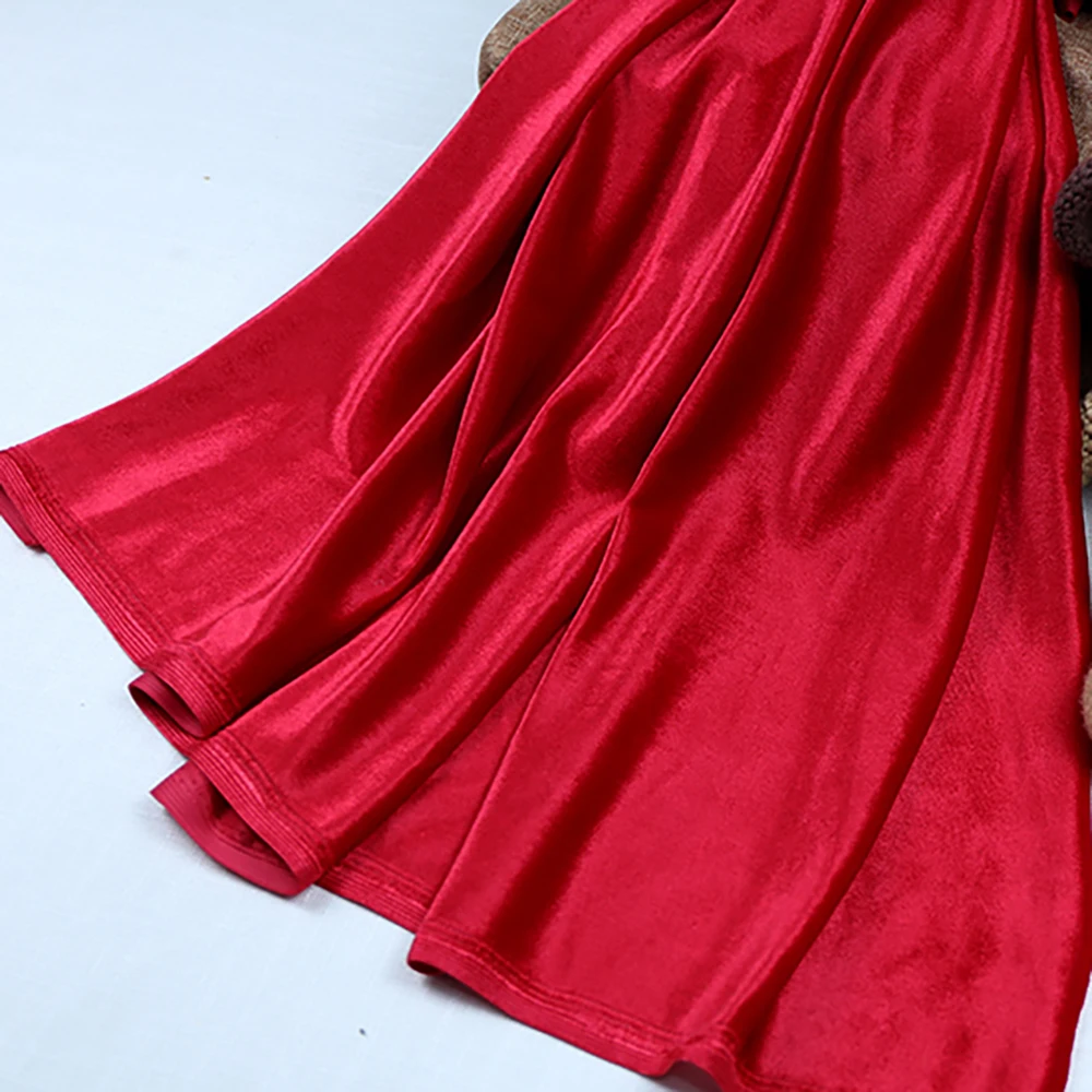 أحمر أسود أزرق أخضر مطاطا بريق المخملية فستان مجموعة الستائر حفل زفاف ديكور خلفية القماش عيد الميلاد المواد #2