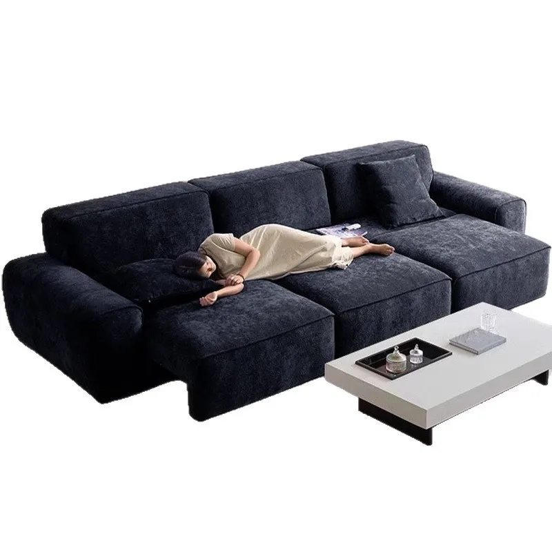 

Electric sofa art sofa size apartment size living room light luxury simple and modern