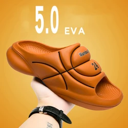 Zapatillas de baloncesto originales para hombre, chanclas de marca de verano, antideslizantes, EVA, zapatos de playa, suela gruesa suave, deslizamiento, talla grande 47