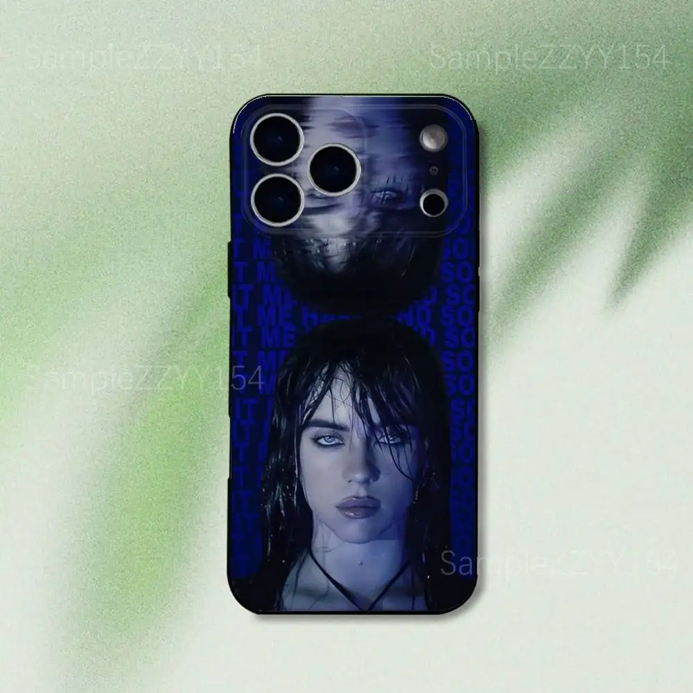 Hit Me Hard And Soft B-BillieS Phone Case For iPhone 17,16,15,14,13,12,Pro,Max,Plus,E,SE4,Air,Mini Black Soft Funda - Image 5