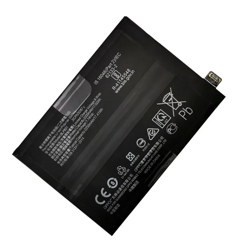 BLP831 Phone Replacement Battery, 4500mAh, Fit For Oppo Find X3 Pro, X3Pro, CPH2173, PEEM00, 100% Original, High Quality