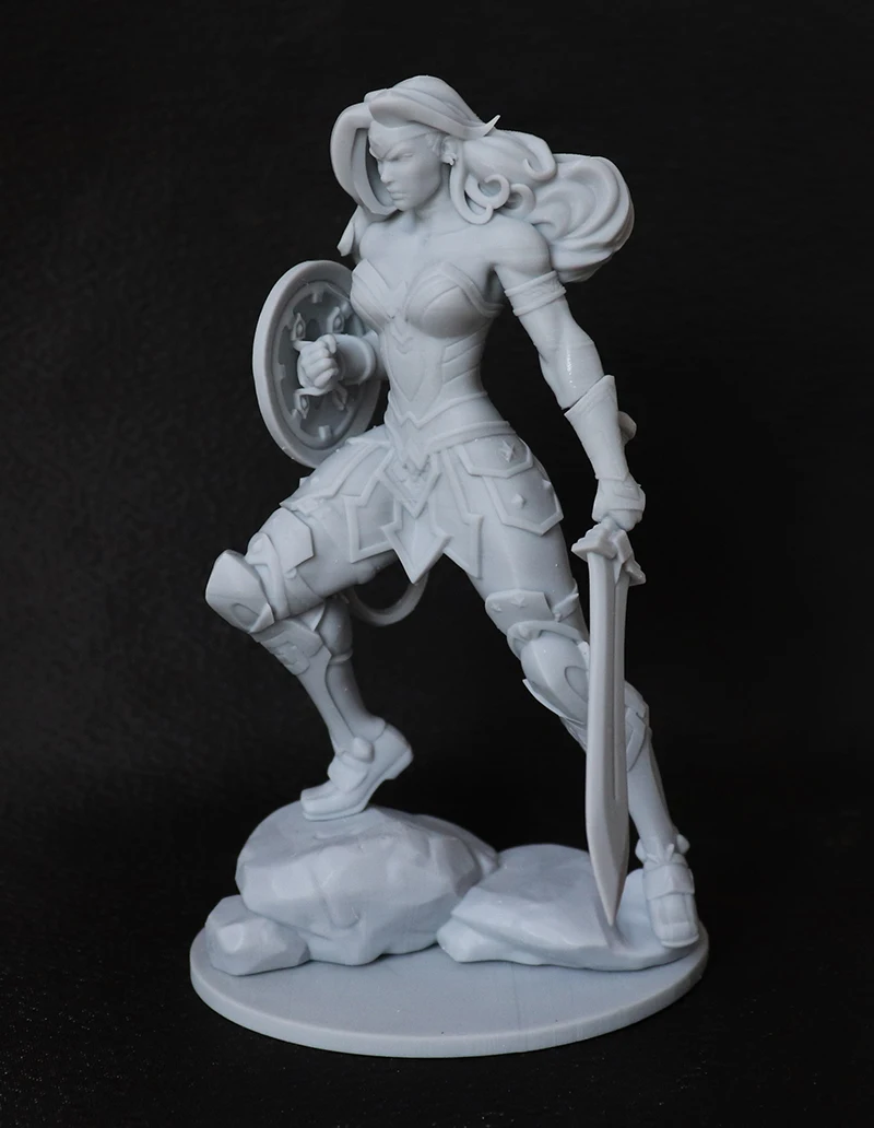 1/24 75mm 1/18 100mm Resin Model Battle Girl Figure Sculpture Unpainted No Color RW-641