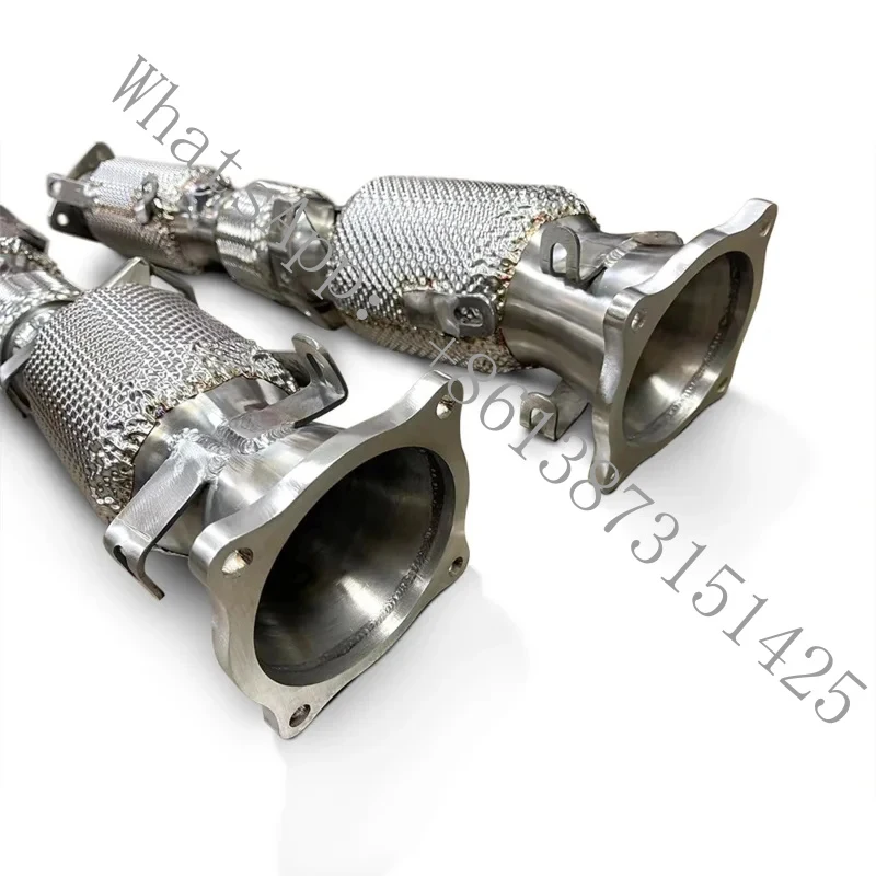 

Suitable NSX 3.5T 2016-2022, reliable quality polished stainless exhaust pipe with heat shield converter, pipe headers