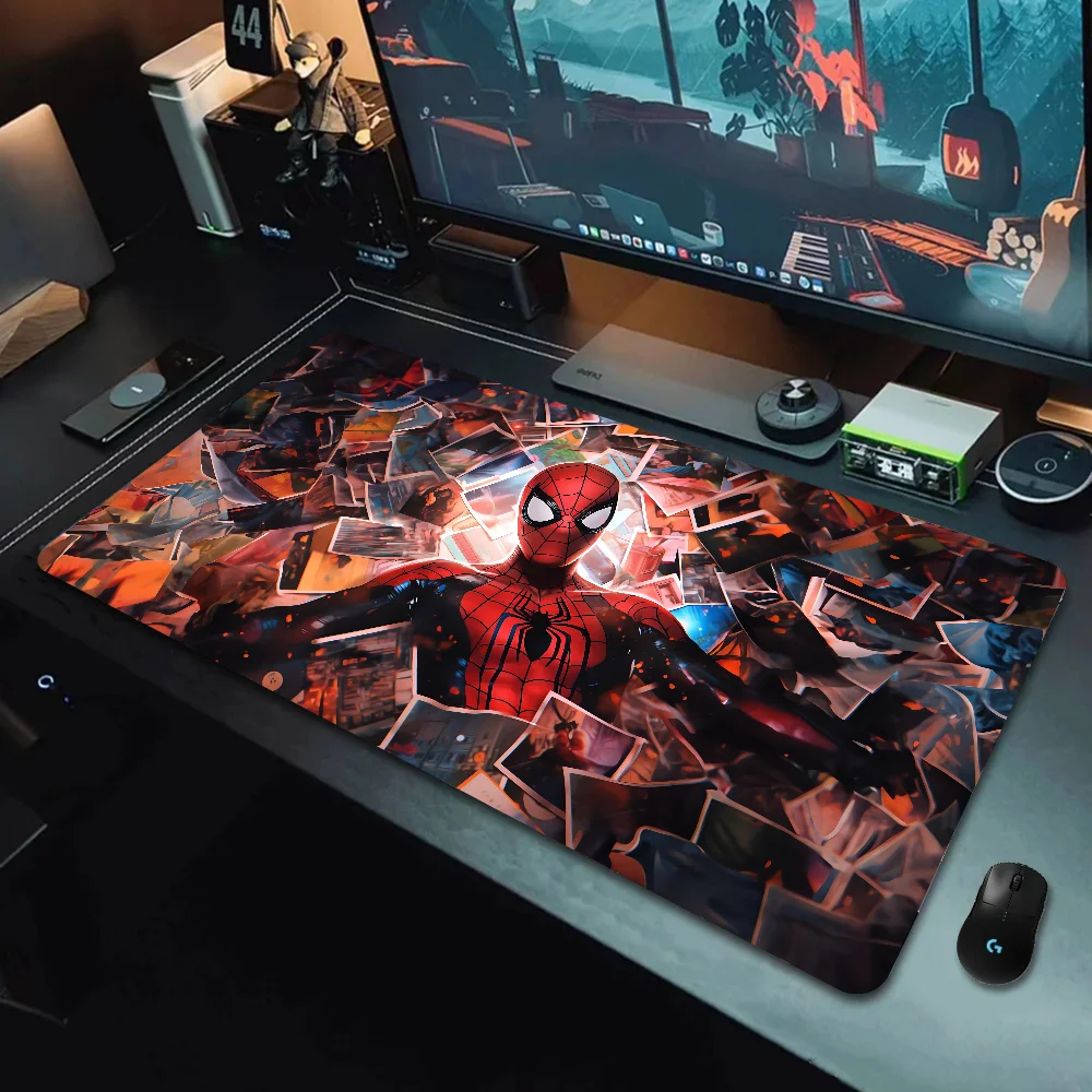 S-Spider-M-Man Mousepad Large Gaming Mouse Pad LockEdge Thickened Computer Keyboard Table Desk Mat