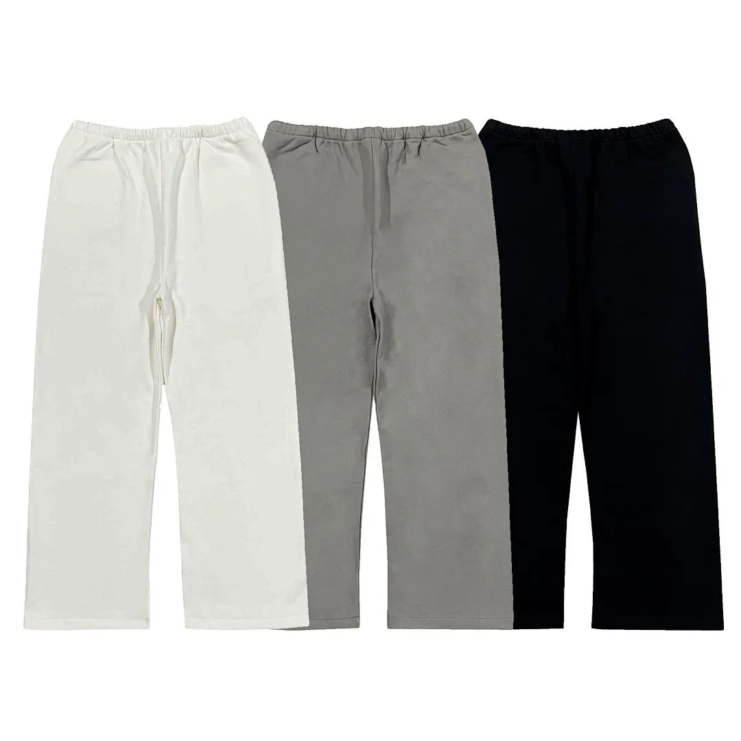 2026 Kanye West YZY Solid Color Clean Fit Women Men Straight Fit Casual Cotton Sweatpants Jogger Pants Trousers