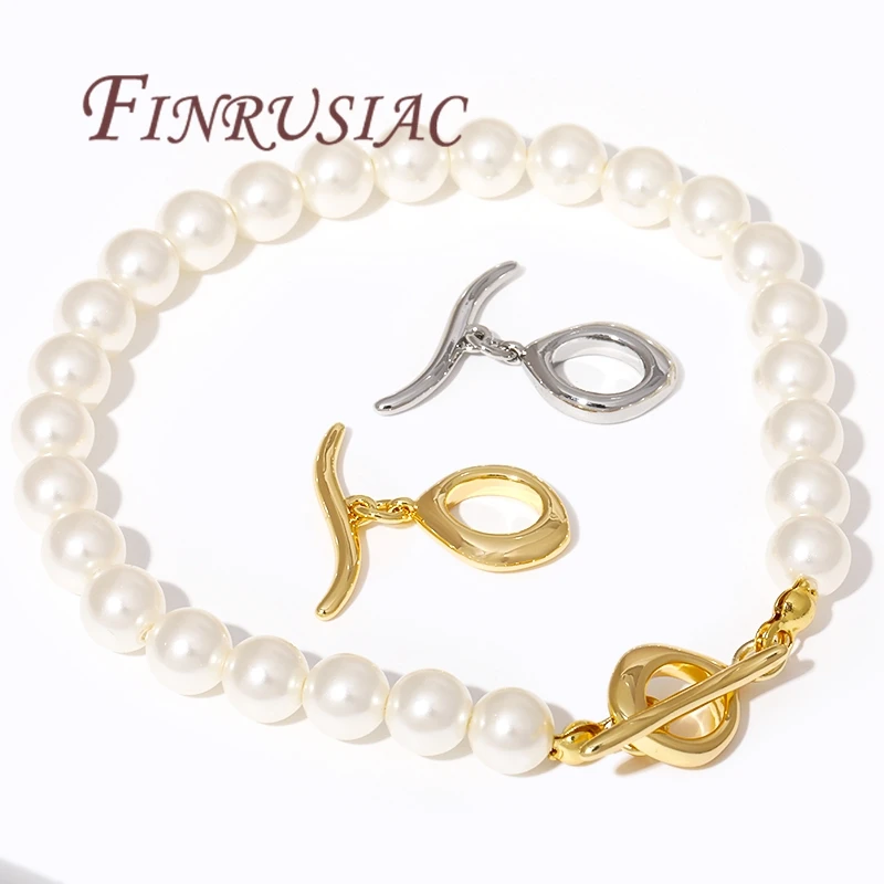Fermoir à bascule OT plaqué or 18 carats pour bijoux, connecteurs de fermoirs de Bracelets, accessoires de bricolage, résultats de fermoir de collier
