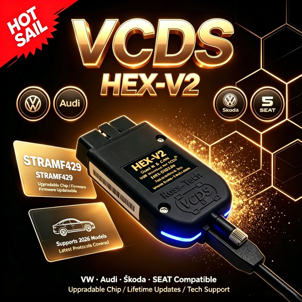 2026 NEWEST HEX V2 V26.9 VAG COM USB Interface SCANNER CABLES FOR VW AUDI Skoda Seat AUTO COM Unlimited Diagnostic VCDS TOOL