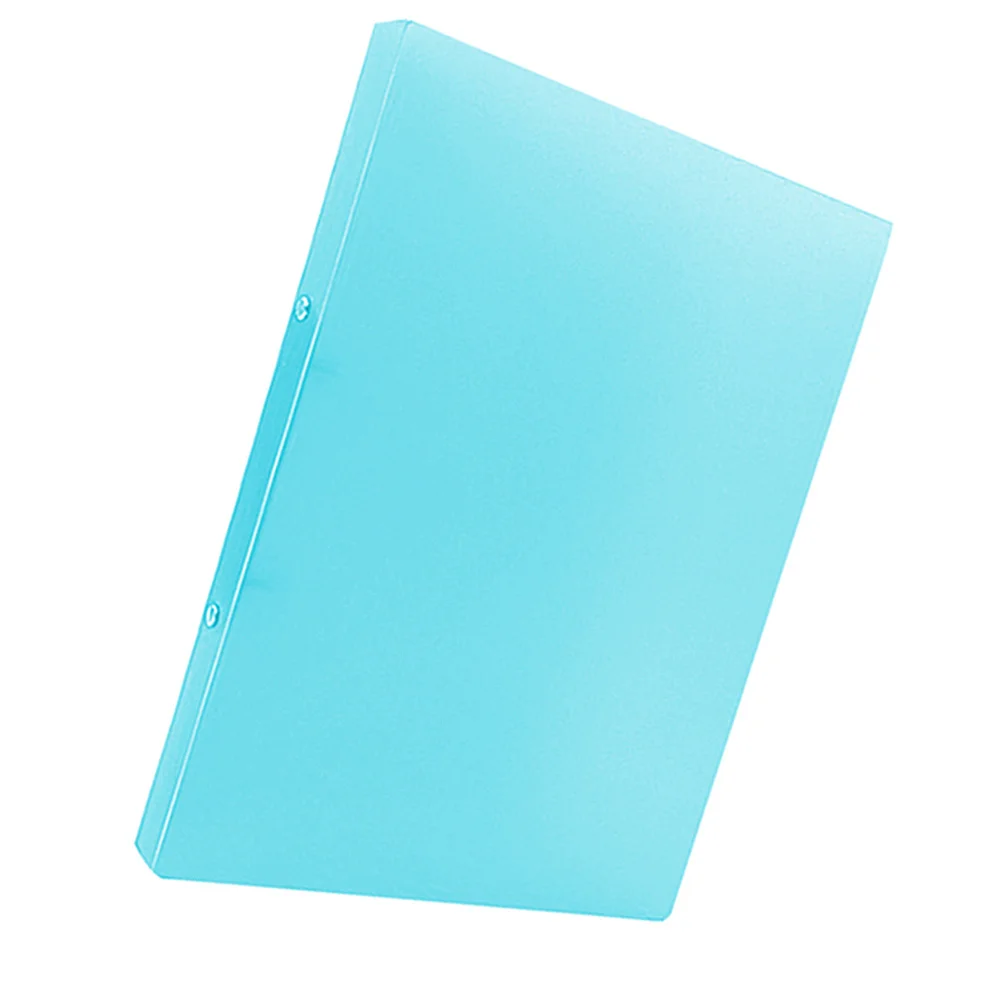 3 pezzi formato A4 raccoglitore con foro perforato cartella di file documenti raccoglitore a molla a fogli mobili per studenti insegnanti ufficio casa scuola blu