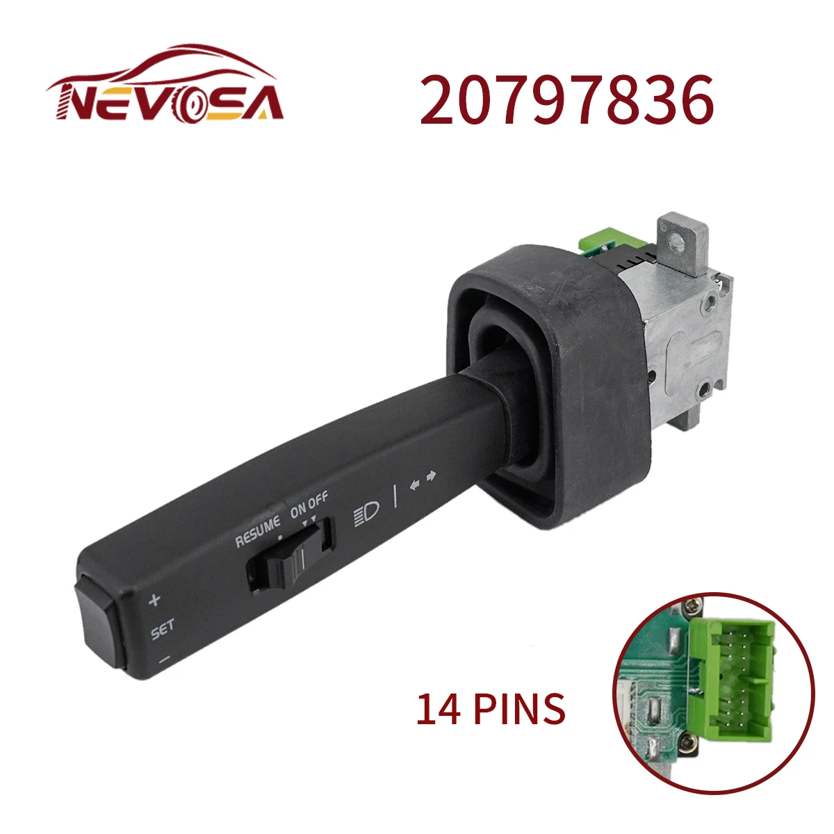 

For Volvo FH12 FM 20797836 Column Switch Combination Button 70351744 20399170 20701049 21670857 14Pin