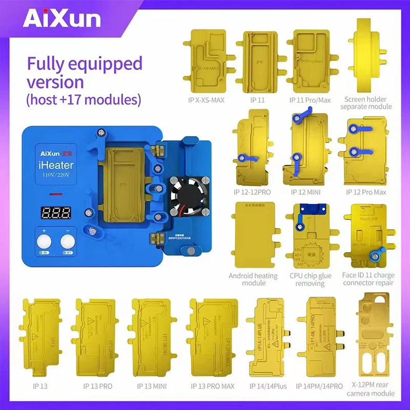 Aixun iHeater Heating Pre-heating Station for iPhone X/11/12/13/14 Pro Max Motherboard Preheating Separating Desoldering Repair