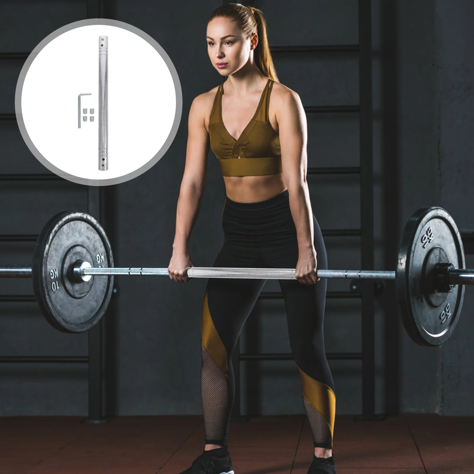 Basketball Accessories Dumbbell Connecting Rod Replace Barbell Connector Replacement Weightlifting Equipment