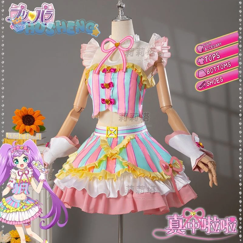 New Manaka Laala Hojo Sophy Cosplay Anime Pripara Costume Cute Lolita Dress Accessories Set Party Christmas Girl Uniform Gift