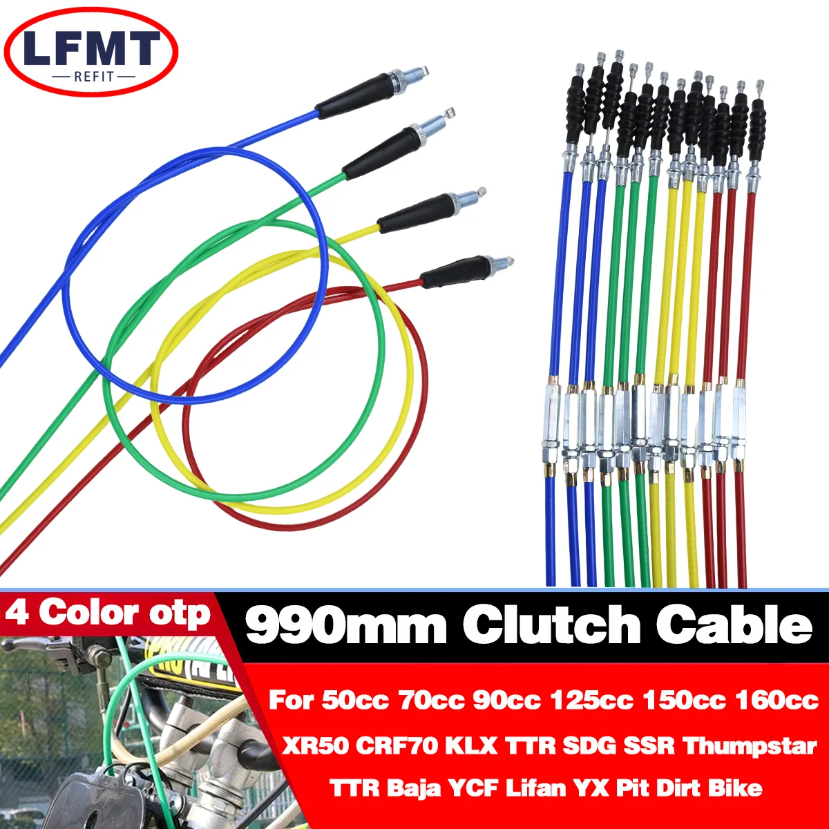 

Motorcycle Accessories Clutch Cable Line Wire For 50cc 70cc 90cc 110cc 125cc 150cc 200cc 250cc Motocross Dirt Pit Bike ATV Parts