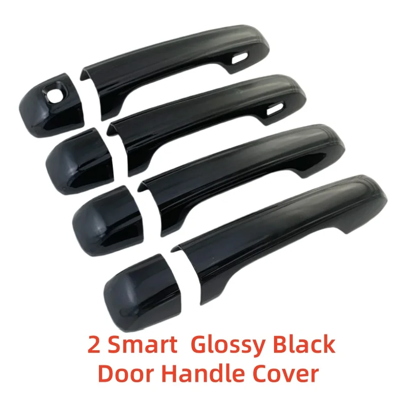 For LEXUS LX LX570 2016 2017 2018 2019 2020 2021 2022 Black Carbon Car Accessories Plated Door Handle Cover Trim Paste Style view 4
