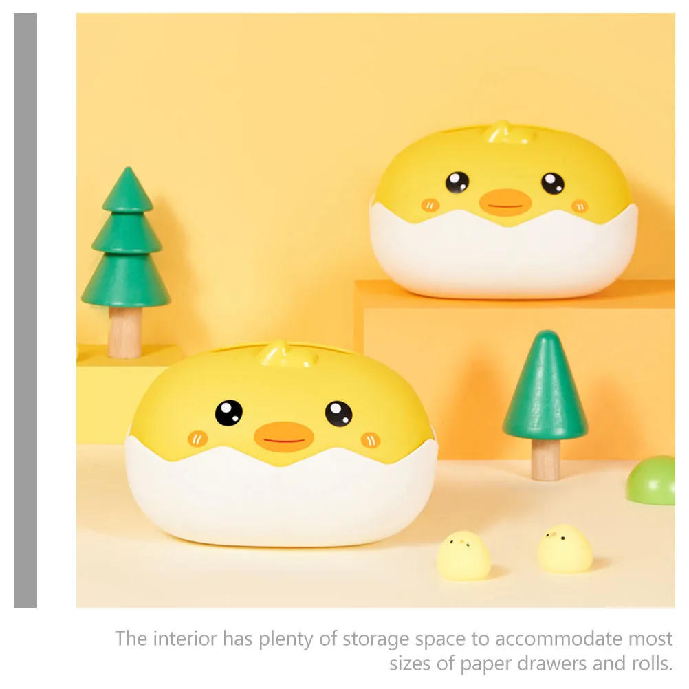 

Adorable Duck Shape Creative Tissue Box Premium Plastic Storage Holder for Home Car Bedroom Napkin Organizer Decorative Paper