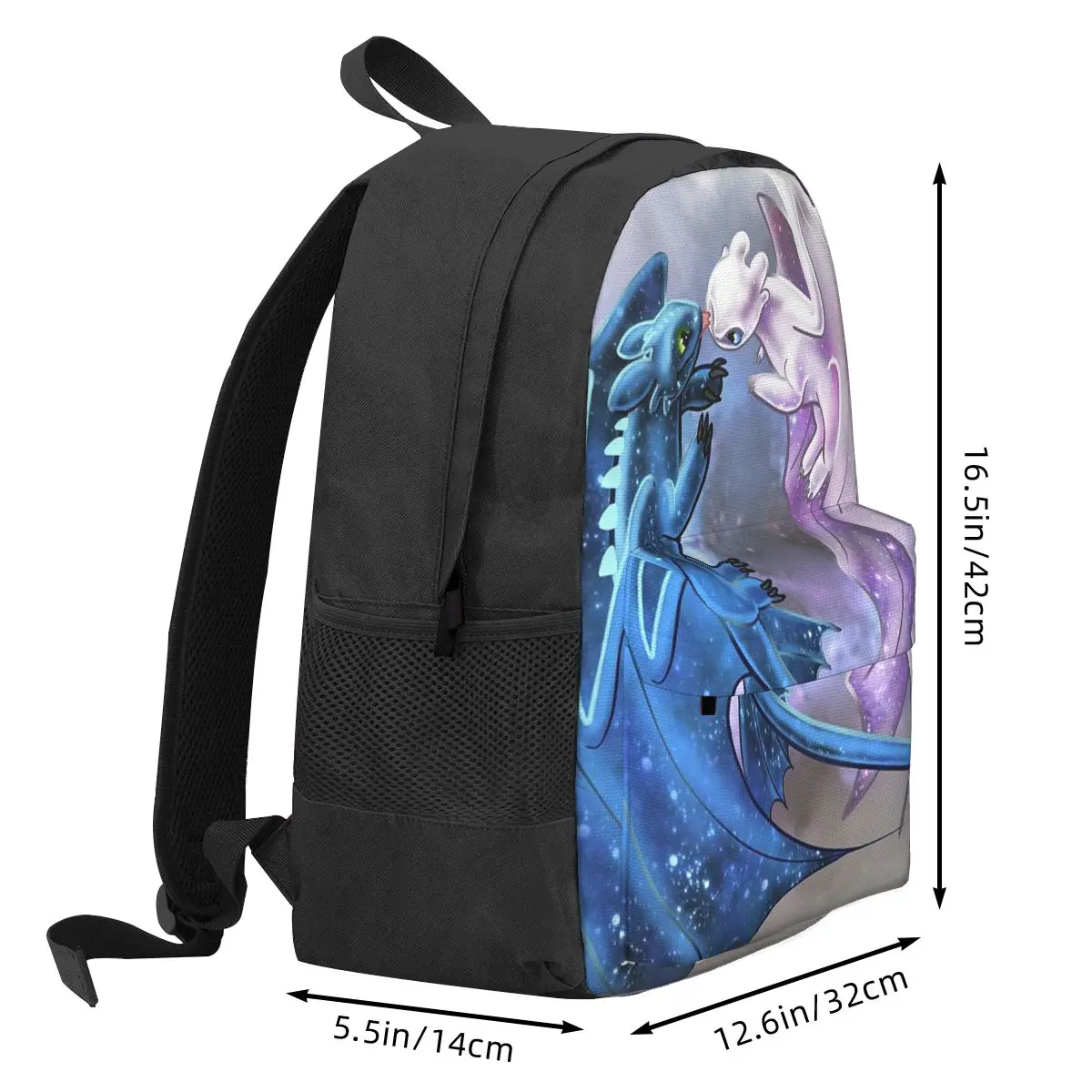 Dragon Heart Starry Dragons Toothless And Light Fury Backpacks Boys Girls Bookbag Students School Bag Kids Rucksack Shoulder Bag