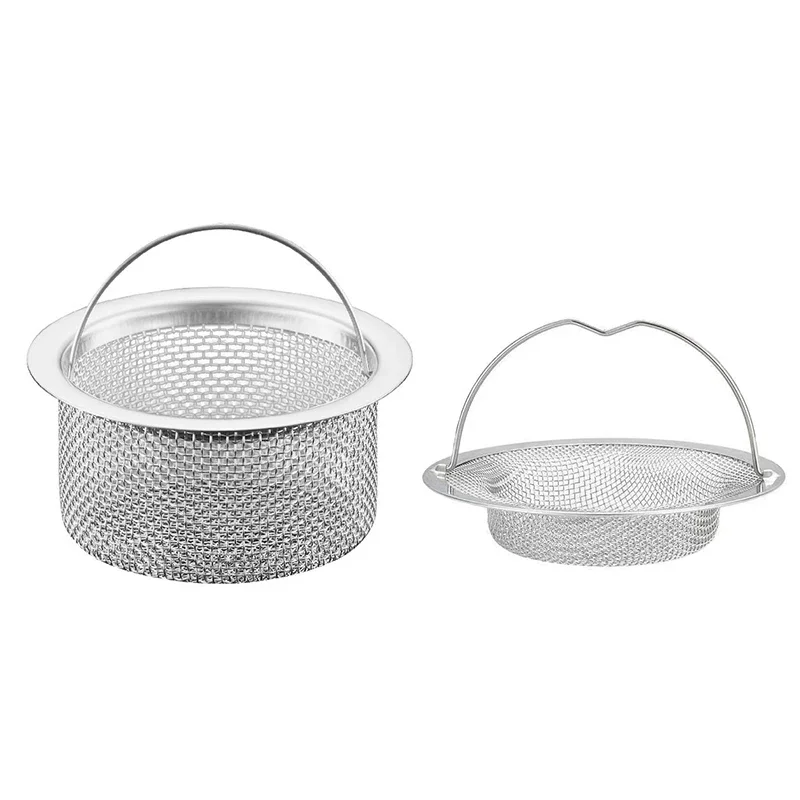 

【YY】1Pc 2025 Stainless Steel Kitchen Sink Strainer Thicken Drain Filter Universal Leak Proof Mesh For Sink Basket Debris Catcher