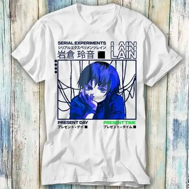 Serial Experiments Lain Japanese T Shirt Meme Funny Top Style Gamer Movie Music 813