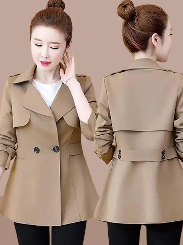 Elegant Lady's Coat Spring Autumn New Style Small Size Fashionable Top Women's High-End Feelings Commute Korean Version