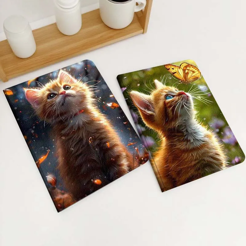 

Flower Oil Painting Cat Art Gift For Xiaomi Redmi Mi Poco Pad 2 5 6s 7 7s Ultra Pro Max 14 12.4 12.1 inch Soft Tablet Case