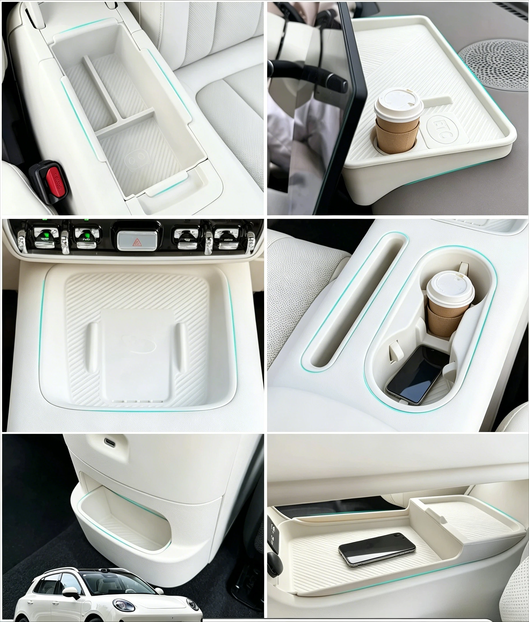 Phone Accessories Box Set - طقم صندوق تخزين سيليكون مع غطاء