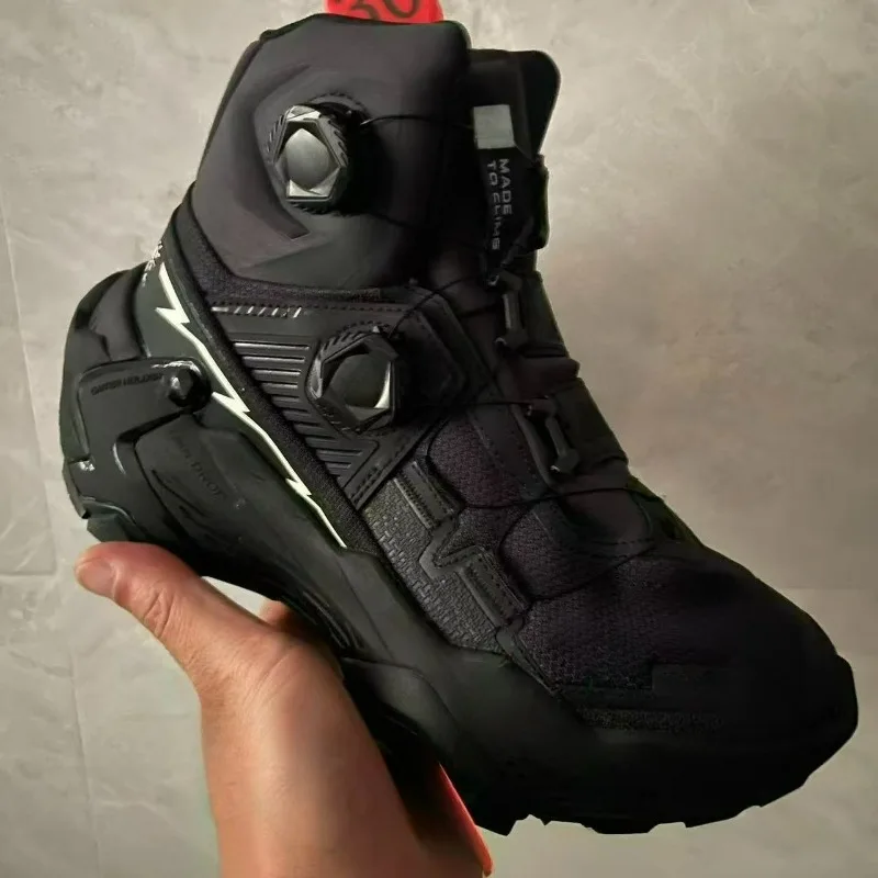 

Роскошные брендовые кроссовки для бега по пересеченной местности, мужские и женские черные высокие прогулочные туфли унисекс, водонепроницаемая уличная спортивная обувь, парные кроссовки