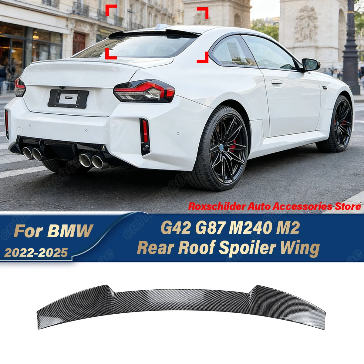 For BMW G42 G87 M240 M2 2022 2023 2024 2025 Rear Trunk Spoiler Car Rear Roof Spoiler External Parts Modification Kit
