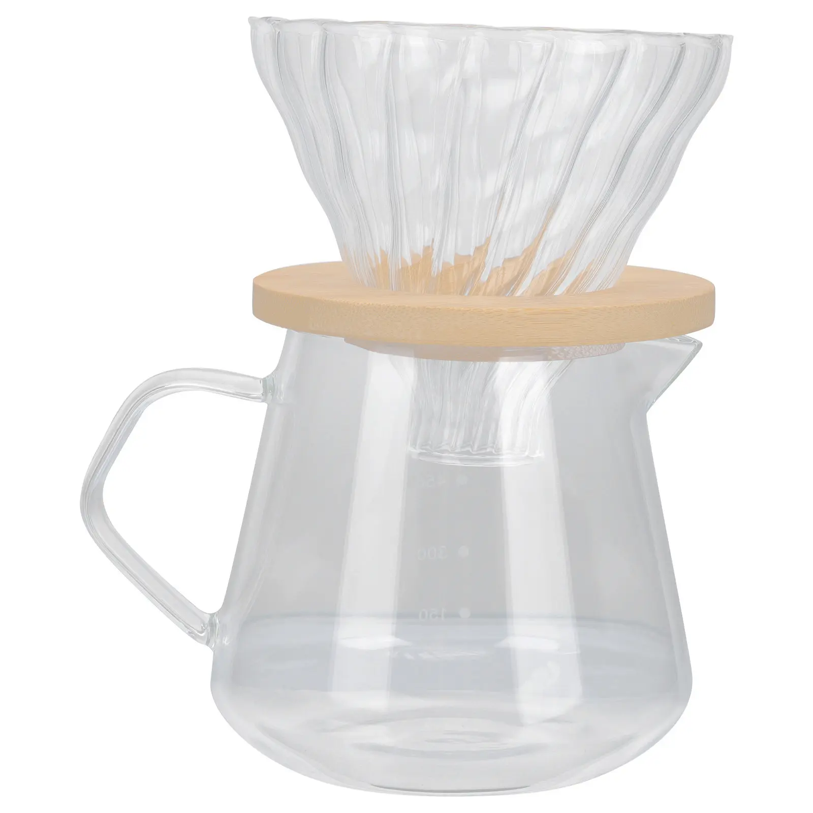 

1 set Stripe Dripper Set Reusable Thick Funnel Coffee Filtering Cup For Home Kitchen Use Coffee Making Tool Drip Brew