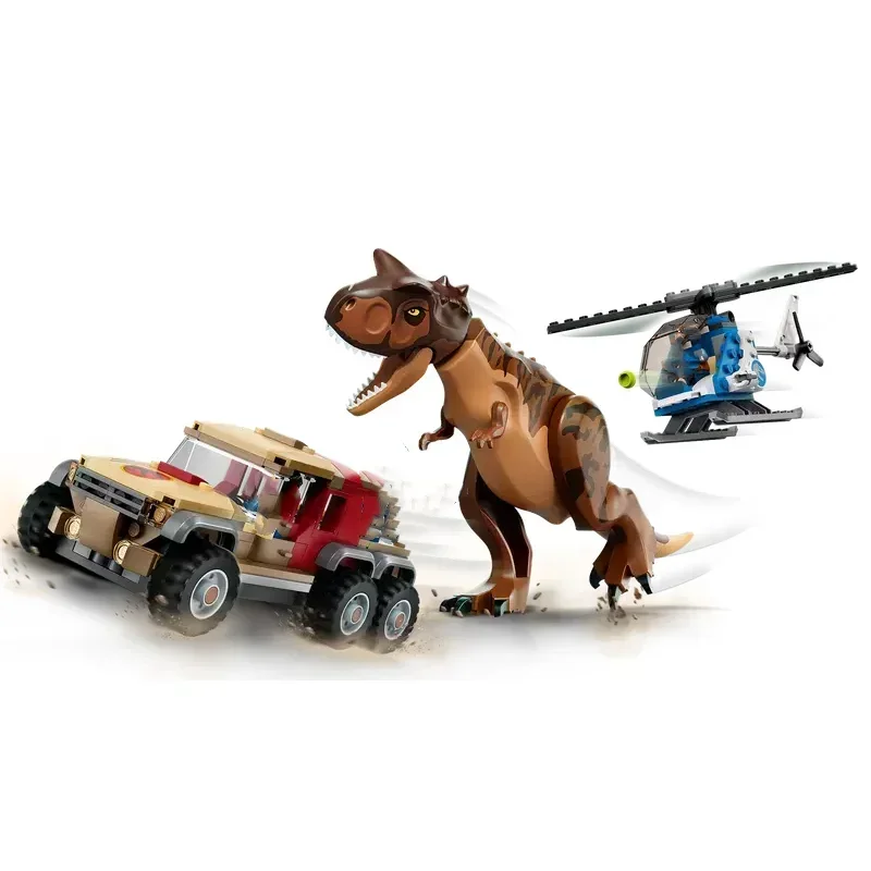 Compatible sets Carnotaurus Dinosaur Chase Model Building Blocks Assemble Bricks Toys for Children Birthday Christmas Gift