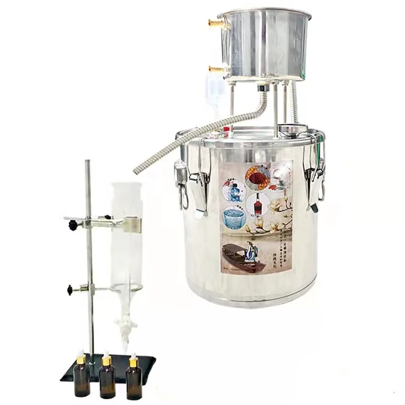 Stainless Steel Alcohol Distiller With Pump Water Wine Brandy Brewing Kit/whiskey Distillation Equipment