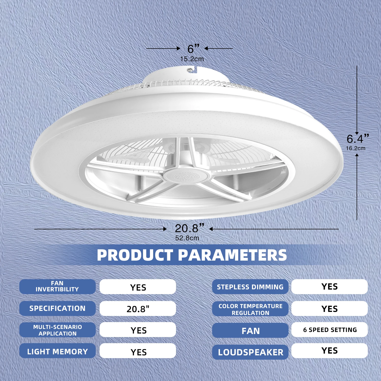 얇은 디자인의 천장 선풍기(조명 포함), 블루투스 스피 - Ceiling Fan Low Profile Flush Mount 리뷰 및 가격