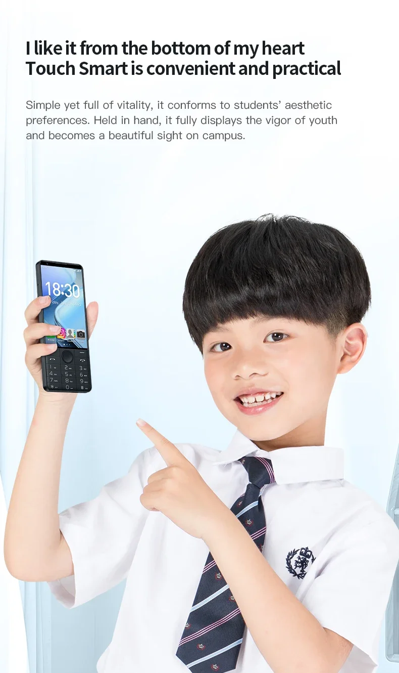 DOOV R70 4 " IPS Screen 4G Touch Keyboard Google Mobile Phone 6GB+128GB Android14 16mp 2600mAh Whatsapp Cellphone